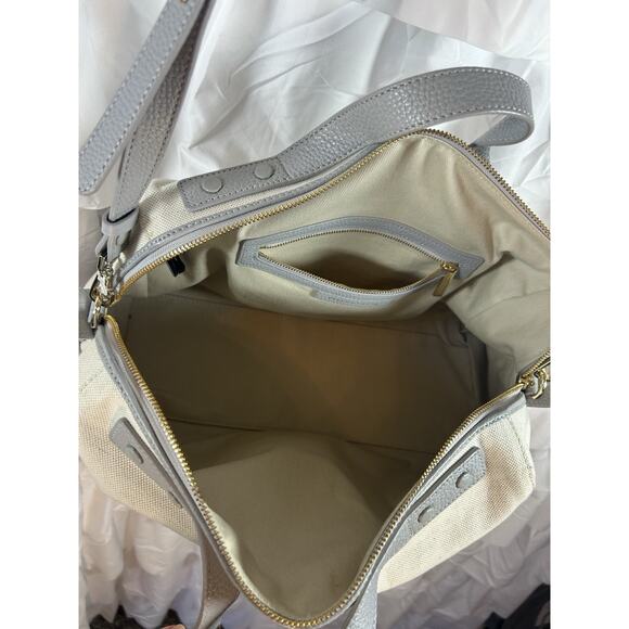 Neely and Chloe x Anthropologie $428 The Weekender Bag Gray Carryall *spot* - Picture 5 of 14